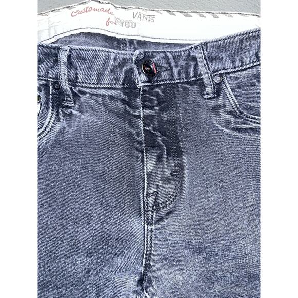 VANS Off The Wall Men’s Black Denim Jeans V76 Slim Fit Size W32 L34 - Picture 3 of 6